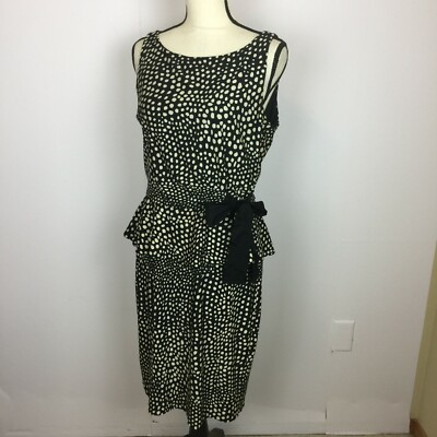 peplum dress size 10 Hi Curvy Plus Size Blossomed Floral Ascent Peplum Dress Made In USA