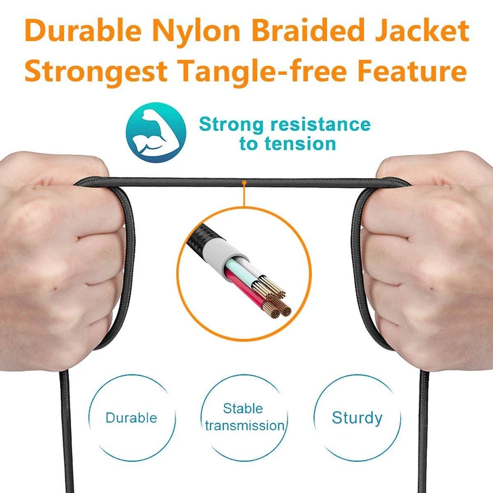 Strong Charging Cable for iPHone 15 15Plus 15PROMAX USB to USB c Cable 1m 2m 3m - Image 4 of 4