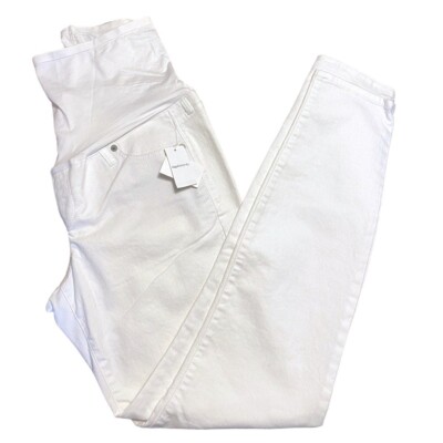New Gap maternity true skinny white jeans 29r