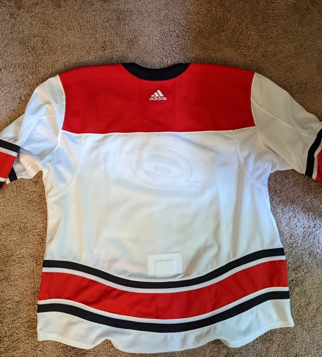 Adidas Carolina Hurricanes Pro Stock Official Game Goalie Jersey Black Alternate 8443