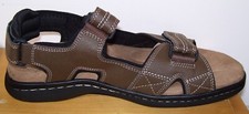 Men's Dockers NEWPAGE Dark Tan Memory Foam Casual Sandals Shoes 12