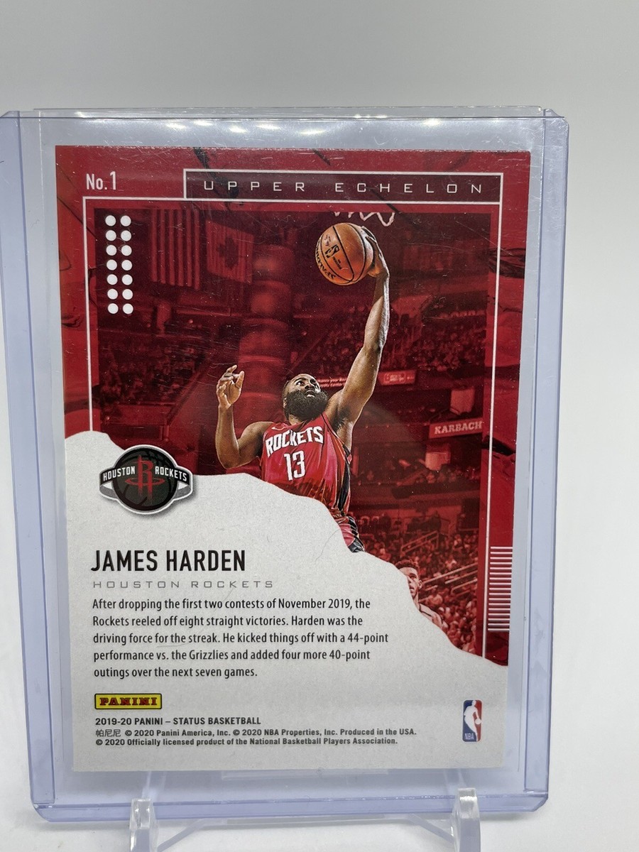 2019-20 Panini Status James Harden Upper Echelon Red Refractor