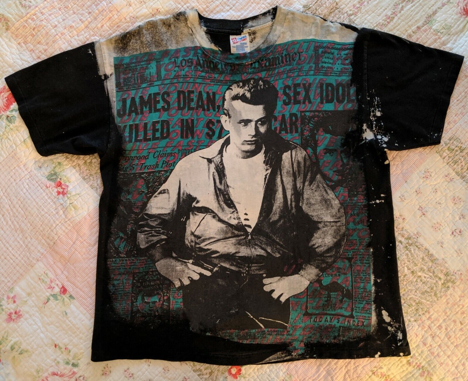 Terminal gammelklog orange Vintage 90&#039;s James Dean Mosquitohead Single Stitch Shirt All over t- shirt XL | eBay