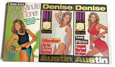 3x Denise Austin: 30 Minute Target Tone, Sizzler & Totally Firm, VHS