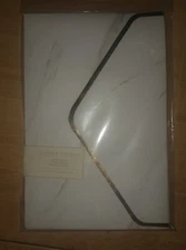 Gartner Studios White and Gold marble print A9 Envelopes 5.75x8.75” 1 Pack 10ea