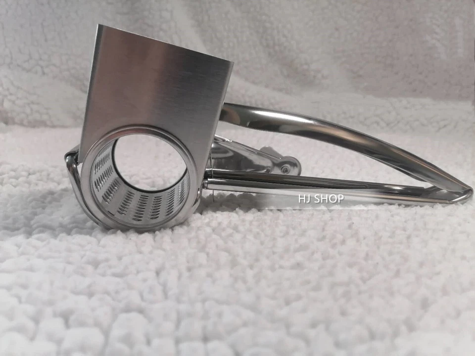 Edelstahl Handkurbel Rotary Käsereibe Ingwer Zerkleinerer Küchenwerkzeug - Bild 3 von 4