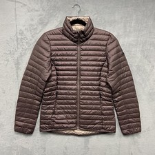 Kjus Puffer Jacket Womens Medium Purple Lightweight Down Filled Full Zip