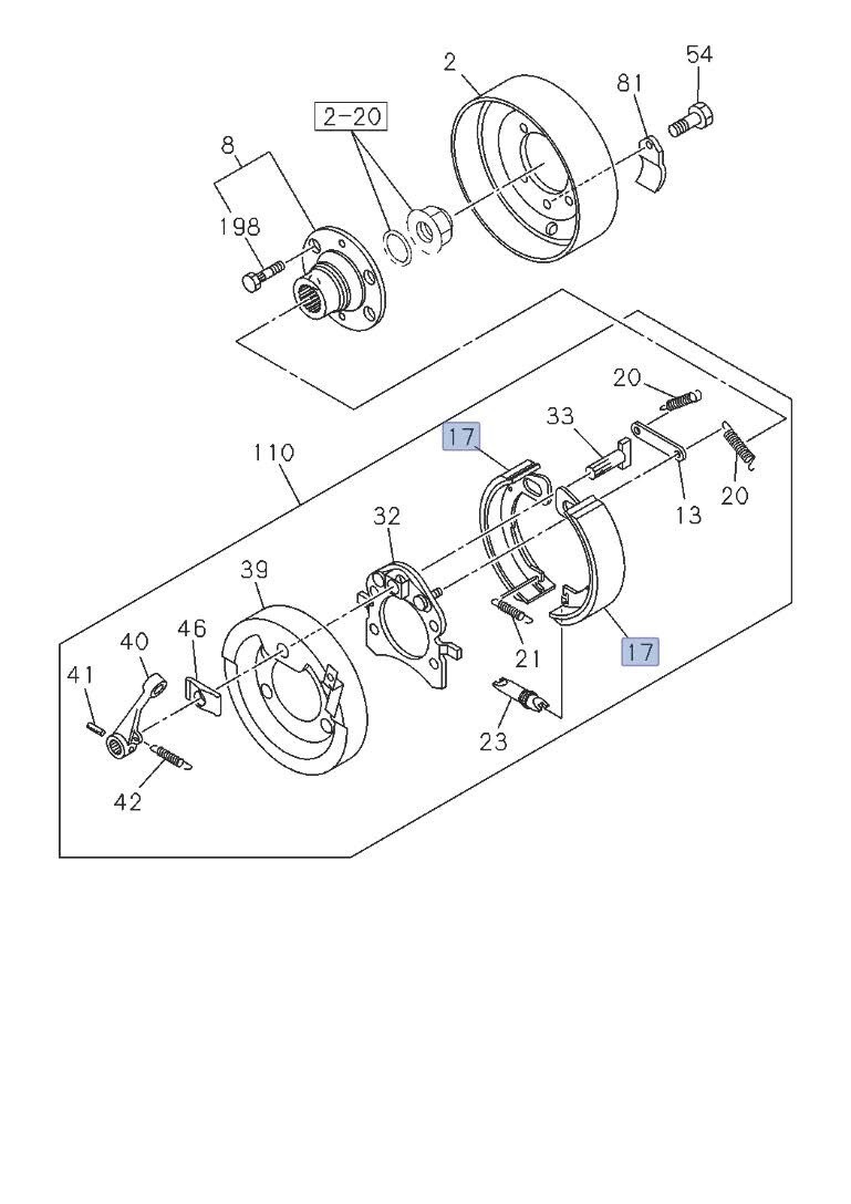 tako　ベルセレージュ6点 Parking Brake Shoe Kit for ISUZU NPR NQR MZZ6 8970429340 | eBay