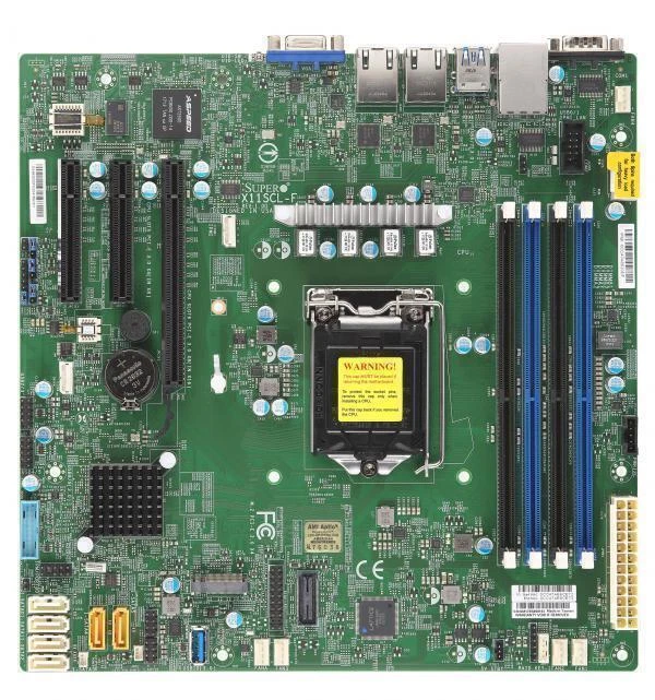 Supermicro X11SCL-F 128GB LGA1151 DDR4 VGA Server Motherboard C242 M.2 MATX - Image 3 of 3