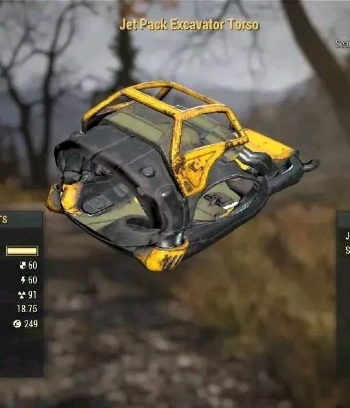 fallout 76 Legendary Excavator Jetpack Torso XBOX eBay