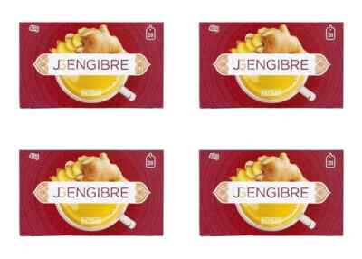 4 BOXES - GINGER 100 % !!! - HACENDADO 1 BOX = 20 TEA BAGS