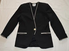 HARRISON  KENT BLACK  WOMEN'S  LINED SUIT JACKET SIZE 10 ( 13, plb 3)