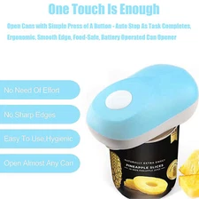  Kratax One Touch Can Opener: Auto Stop As Task Completes, Ergonomic Smooth Edge