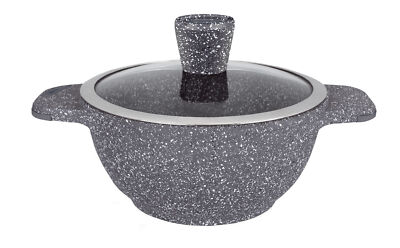 Kasan Kazan Granit Keramik AntihaftBeschichtung 8 Liter 32cm Glasdeckel