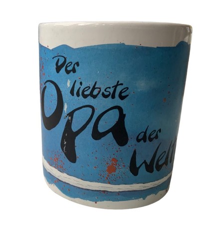 🔥Diddl Tasse Opa Geschenk Sammler Kinder Familie Küche Bart Hut Tasse Retro🔥 - Bild 2 von 3