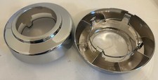 Chrome Snap In Wheel Hub Center Caps For 1994-1997 Ford F250 F350 Super Duty 4x4
