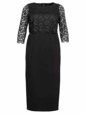 Sheego Cocktailkleid Gr. 48 220€ Abendkleid Spitzenkleid Damenkleid Kleid Fest - Bild 1 von 4