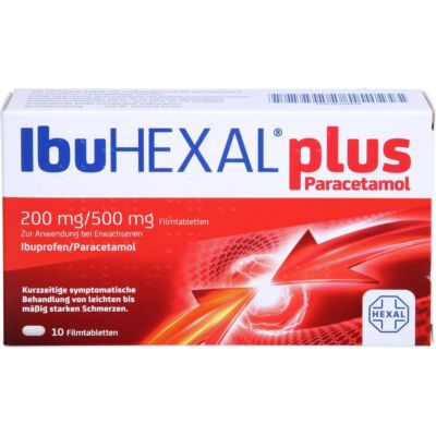 IBUHEXAL plus Paracetamol 200 mg/500 mg Filmtabl.  10 St   PZN18334428