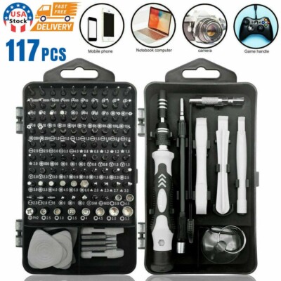 117PC Tool Repair Kit Precision Screwdriver Set for iPhone Samsung Motorola LG H