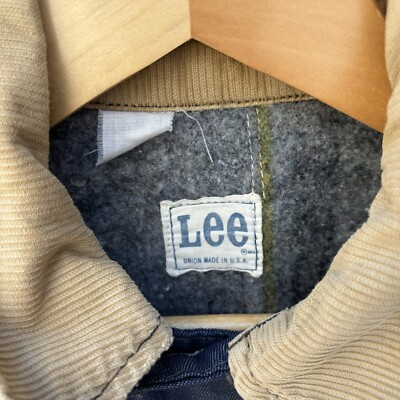 ジャケット・アウター VINTAGE LEE COVERAALLS MADE IN USA Vintage Lee Chore Jacket L 44 Blanket Lined Denim USA Corduroy