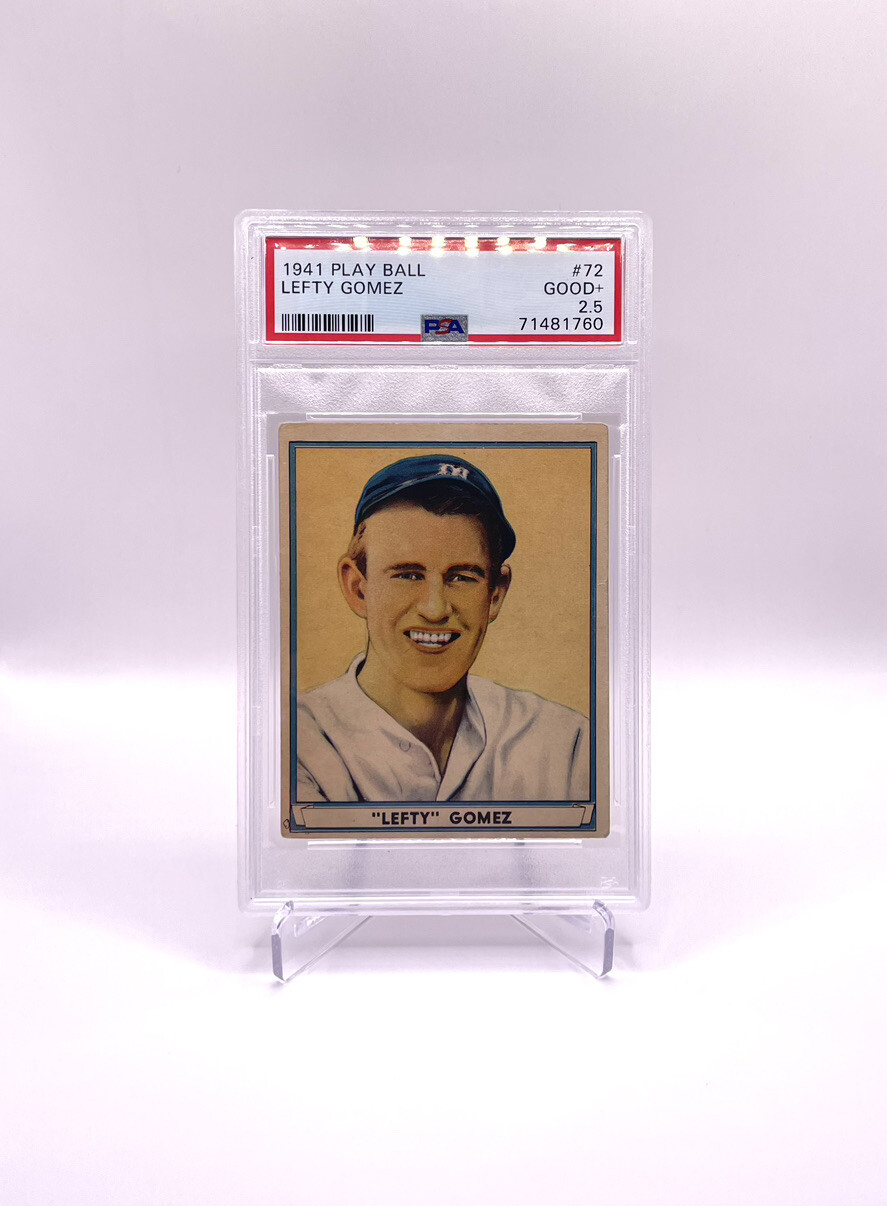 1941 Play Ball #72 Lefty Gomez  PSA 2.5 Yankees HOF - freshly graded