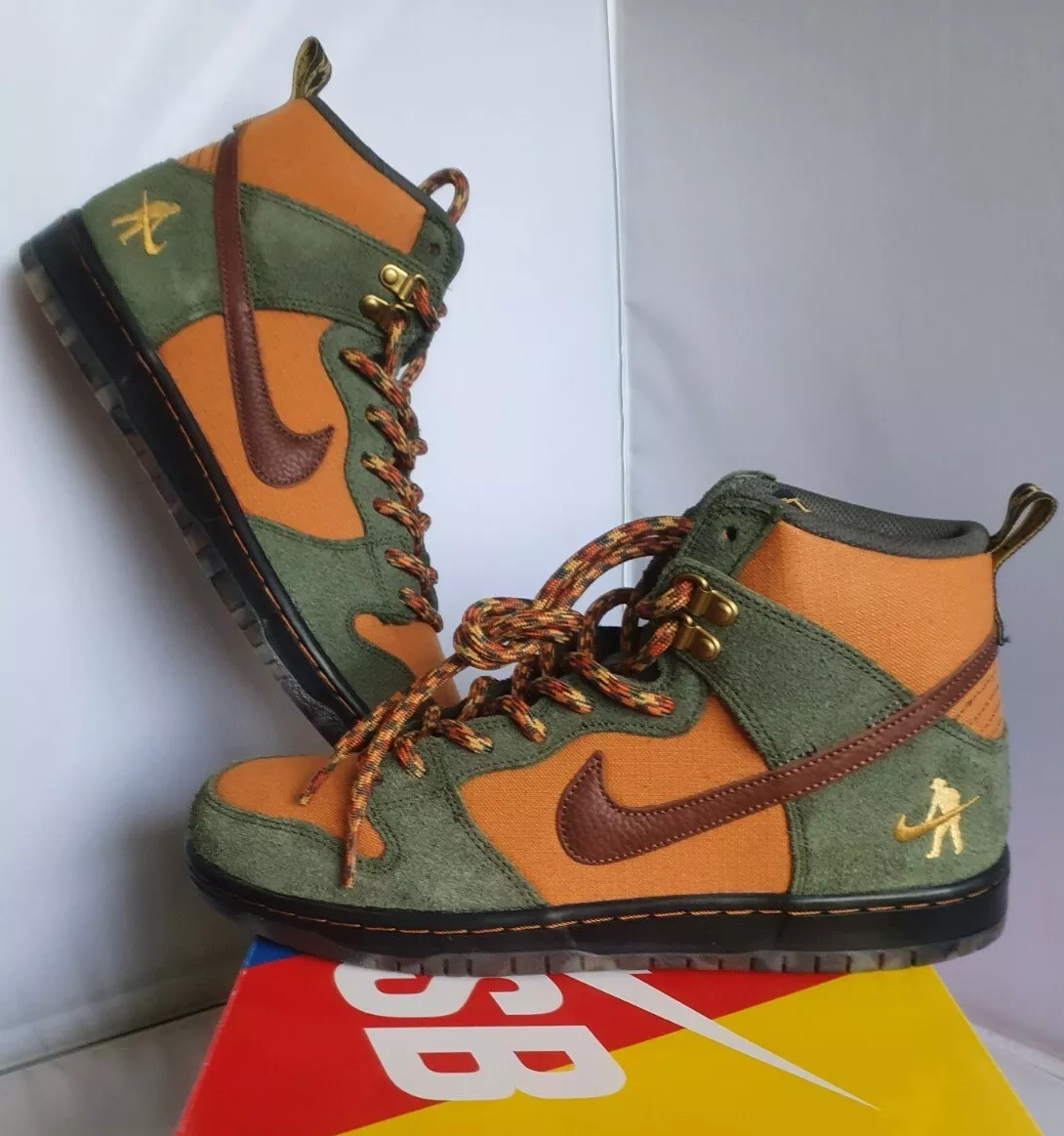 Nike SB Dunk High Pass Port UK 8.5 US 9.5 EU 43 Carbon Green Ready to Post