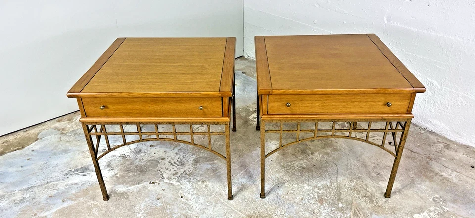 Lexington Furniture Arts & Crafts Style Solid Oak End Tables - Image 3 of 4