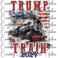 Sublimation Transfer Trump Train Ready To Press Heat Transfer