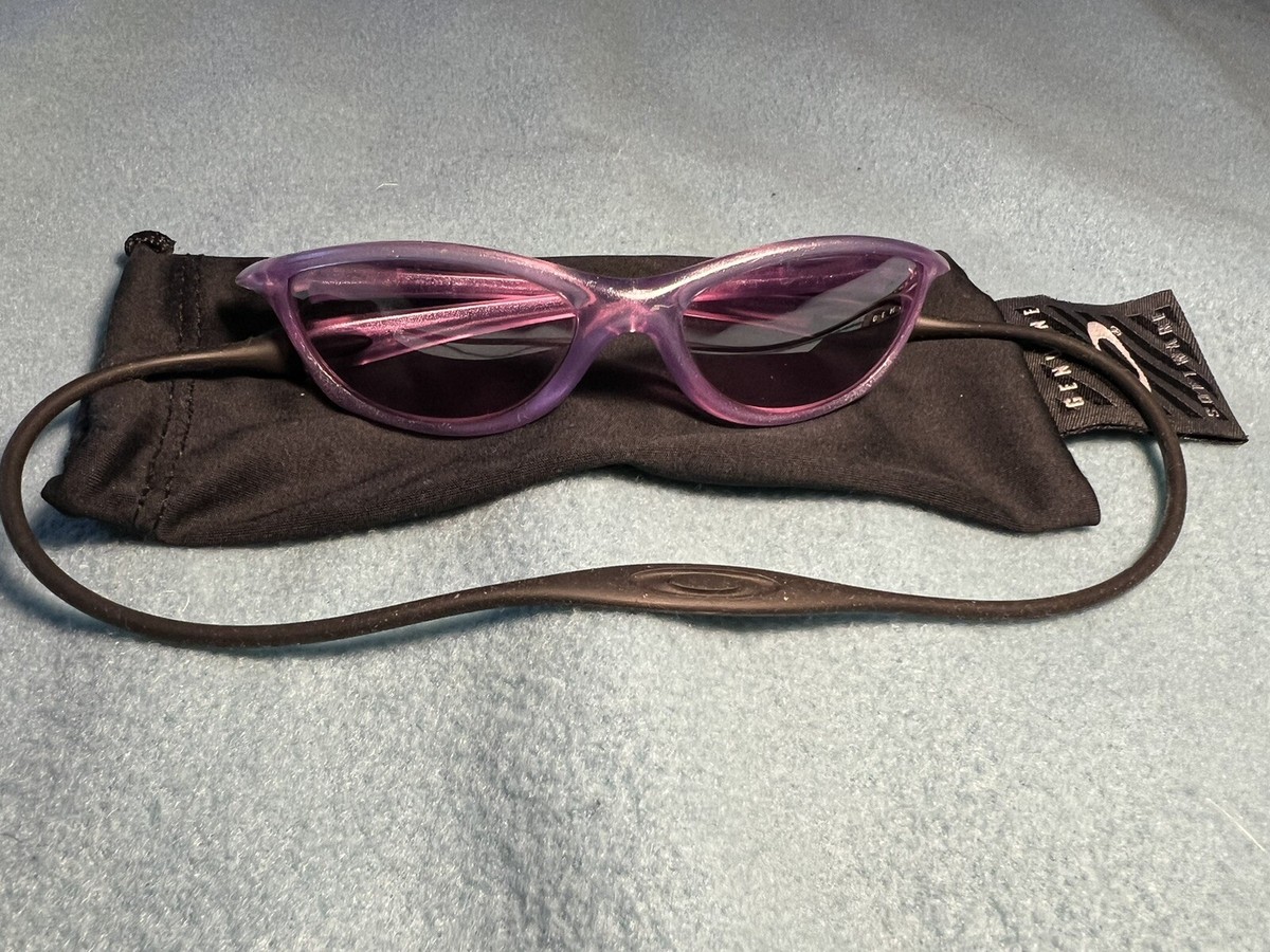 Oakley Half Pint Sunglasses Kids metallic purple with cord | eBay UK