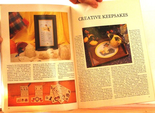 EUC Just CROSS STITCH Magazine ALMA Lynne DESIGNS Jul-Aug 1986 - Picture 5 of 5