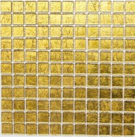Mosaik RüCkwand Transluzent Glasmosaik Crystal Gold Struktur Mos120-0742_F