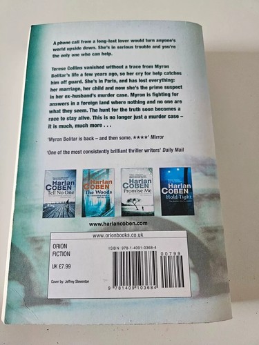 HARLAN COBEN books Fool me once H/B Caught & Long lost P/B x 3 - Picture 6 of 10