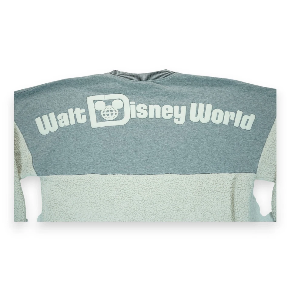 Camiseta polar Sherpa Walt Disney World Spirit adulto mediana gris marfil Foto 3 de 4