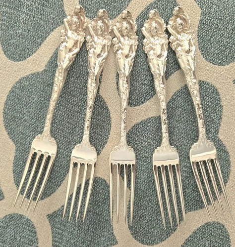 Love Disarmed by Reed & Barton Sterling Silver Fork 7 3/4" Nice One Family 1914