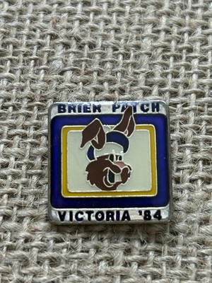 1984 Labatt Brier  BRIER PATCH  Victoria B.C. Men s Curling Enamel Pin *READ