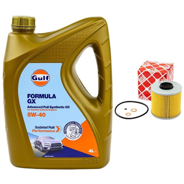 MotoröL Set Gulf Formula GX 5W-40 4 Liter + ÖLfilter FüR BMW 3Er 316I 318I E36-image