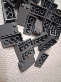 A Lego Lot 27 Slope 4 x 2 Dark Bluish Gray 30363 75180 4507 7994