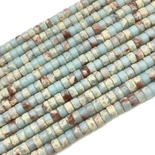 2x4mm Natural Sediment Jasper Heishi Disc Spacer Beads for Jewelry Making DIY