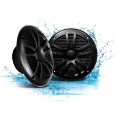BOSS Audio Systems MR6B 6.5 inch Marine Stereo Boat Speakers - 180 Watts pai...