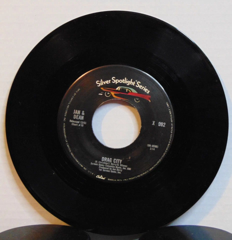 Jan & Dean - Dead Man's Curve / Drag City - EMI America Rock 45 RPM 7" Single - Image 4 of 4