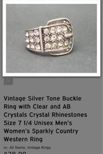 PREMIER DESIGNS JEWELRY BUCKLE UP RING SIZE 7 RV: Clothing, Shoes & Jewelry