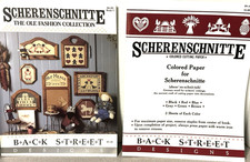 Vtg Scherenschnitte Pattern Collection and 12 Sheets of Cutting Paper