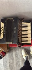 HOHNER Student II Vintage Accordion Black Classic Musical Instrument Collectible