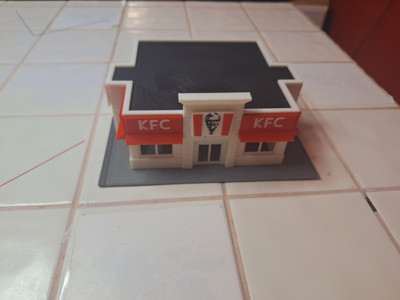 N Scale KFC Style Building N Scale Train Building Built 