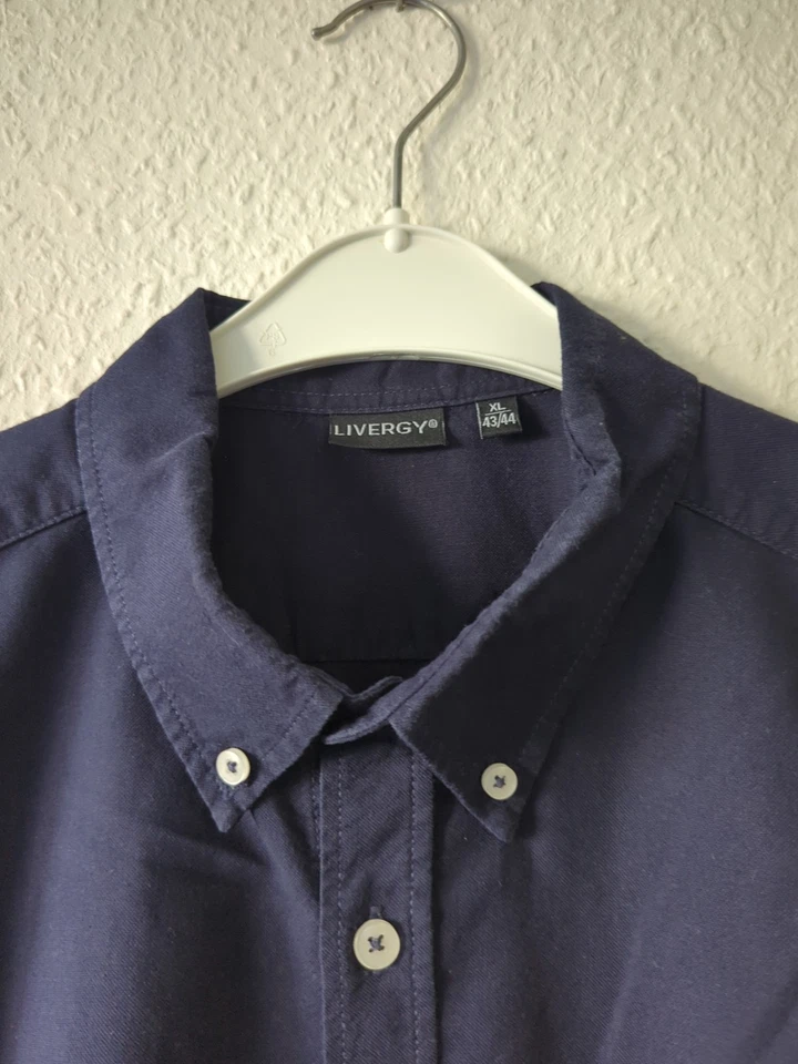 Livergy Herren Hemd blau Größe XL 43 / 44 - Bild 3 von 4