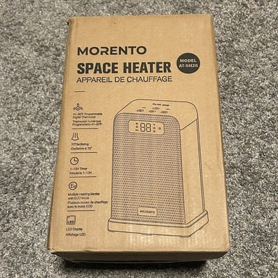 MORENTO AT-SH26 Space Heater 1500W Portable Oscillating Thermostat ECO Mode NEW