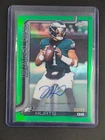 Jalen Hurts 2025 Topps Chrome Football Auto Green Refractor 55/99 Eagles [1hk