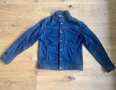 Triple Aught Design PD Interval Herren Jeansjacke Denim Blau L Stehkragen