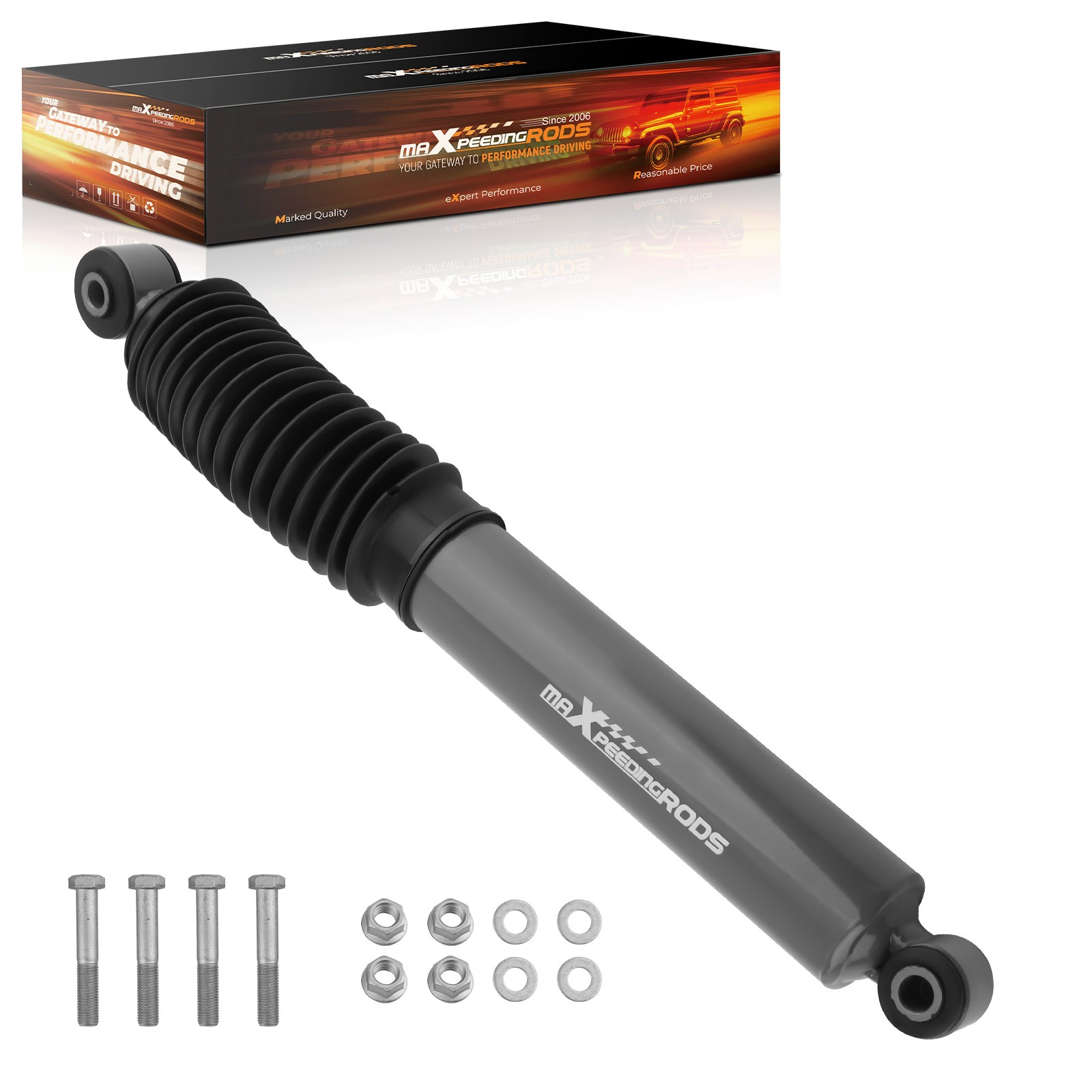 Steering Damper with Dust Boot for Jeep Wrangler JL Gladiator 2018-2025 thumbnail 6