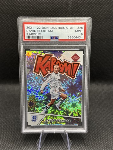 David Beckham #20 2021 Panini Donruss Road to Qatar Kaboom card